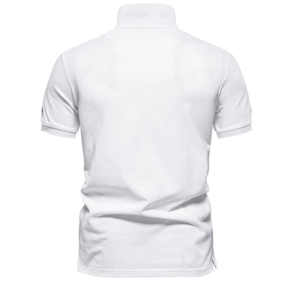 Casual Embroidered Men's Breathable Short Sleeve